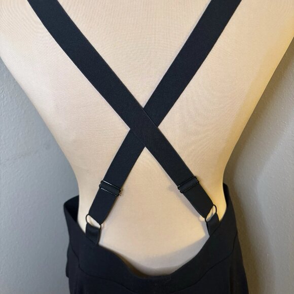 SOLD Hot Topic Black Suspender Skirt for Women Plus Size 2 Adjustable Straps - Picture 3 of 7